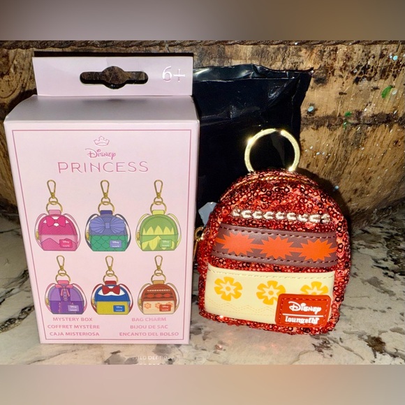 Loungefly Accessories - Loungefly Disney Princess Sequin  Mini Backpack Keychain Charm - Confirmed MOANA